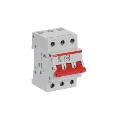 E203/80r Вимикач навантаження з червоною ручкою 3P 80A 3NO ABB 2CDE283001R0080