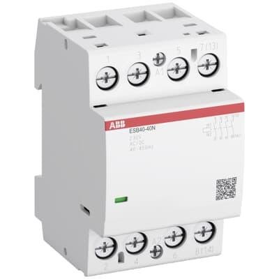 Модульний контактор ESB40-22N-06 230B AC/DC 4P 40A 2NO+2NC ABB 1SAE341111R0622