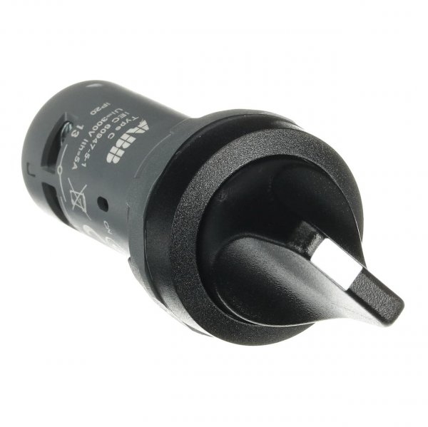 C2SS2-10B-20 Переключатель с фиксацией "А-C" 2НВ, черное пластиковое кольцо, черный 1SFA619201R1026