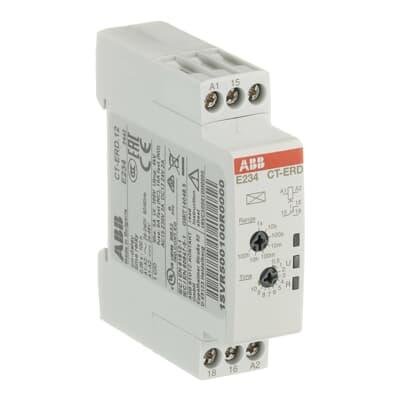 Реле с задержкой включения CT-ERD.12 24-48V DC, 24-240V AC, 1СО - 6A/250V ABB 1SVR500100R0000