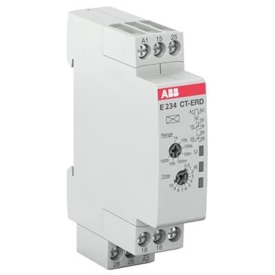 Реле з затримкою вмикання CT-ERD.22 24-48V DC, 24-240V AC, 2CO - 5A/250V ABB 1SVR500100R0100