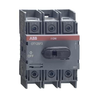 Выключатель нагрузки OT125F3 125А 1-0 3P ABB 1SCA105033R1001