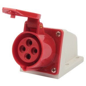 P012004 Силова розетка стаціонарна e.socket.pro.4.16, 4п., 380В, 16А (114) E.NEXT