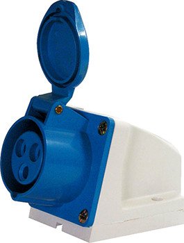P012005 Силова розетка стаціонарна e.socket.pro.4.32, 4п., 380В, 32А (124) E.NEXT