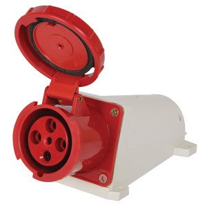 P012006 Силова розетка стаціонарна e.socket.pro.4.63, 4п., 380В, IP 67, 63А (134) E.NEXT