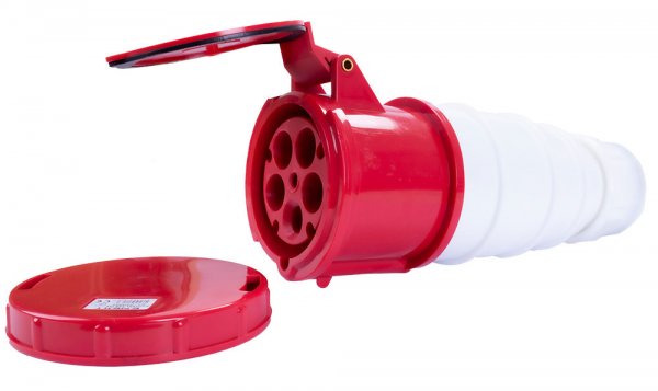 P012027 Силова розетка переносна e.socket.pro.5.125, 5п., 380В, IP 67, 125А (245) E.NEXT