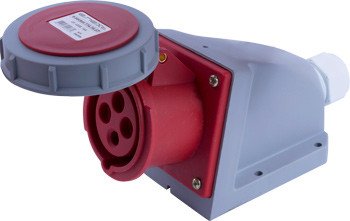 I082008 Силовая розетка стационарная e.socket.114.16.67, 4п., 400В, 16А, IP 67 E.NEXT
