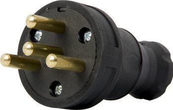 S9100028 Силовая вилка переносная каучуковая e.plug.rubber.030.25, 4п., 25А E.NEXT