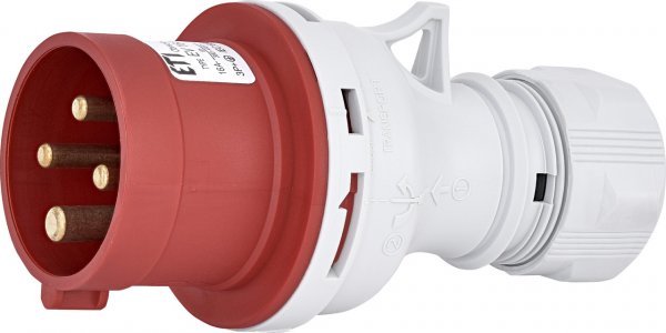 Вилка кабельна (силовий роз'єм) EV-1643 IP44 (16A, 400V, 3P+PE) 4482017 ETI