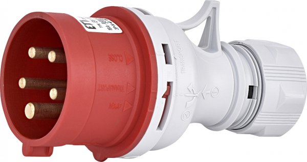 Вилка кабельна (силовий роз'єм) EV-1653  IP44 (16A, 400V, 3P+N+PE) 4482018 ETI