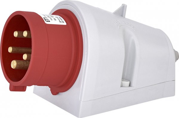 Вилка настінна з реверсом фаз (силовий роз'єм) EPO-1653  IP44 (16A, 400V, 3P+N+PE) 4482064 ETI