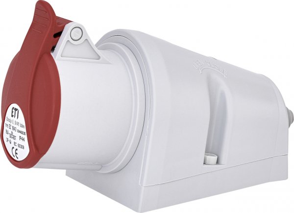 Розетка настінна (силовий роз'єм) EZ-1643 IP44 (16A, 400V, 3P+PE) 4482035 ETI