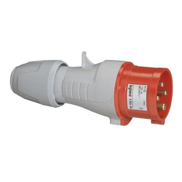 Вилка переносная 3P+PE 16А 380/415В IP44 P17 Tempra Pro, Legrand 555128