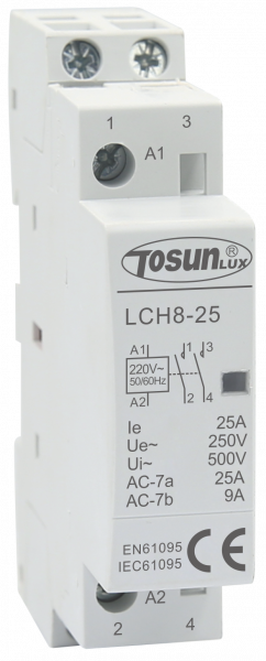 Модульний контактор LCH8-25 25A 2P 2NO TOSUNLux
