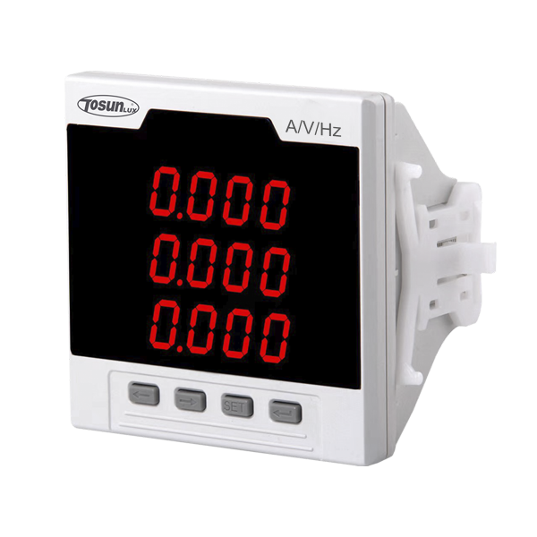 Щитовий цифровий Амперметр TED5-72 AVHz 600B (клас 0,5) TOSUNLux