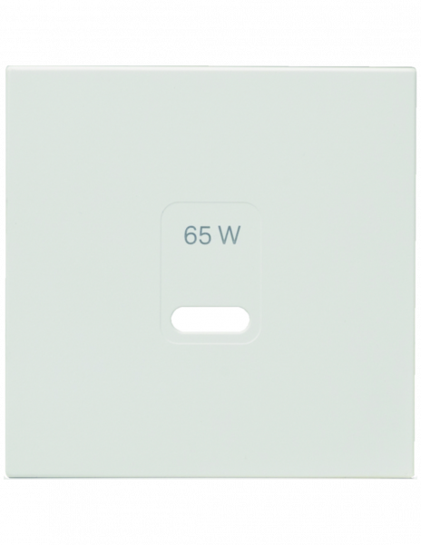 Накладка для розетки USB-65Вт Lumina/Gallery белая Hager WXD115B