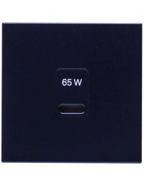 Накладка для розетки USB-65Вт Lumina/Gallery черная Hager WXD115N