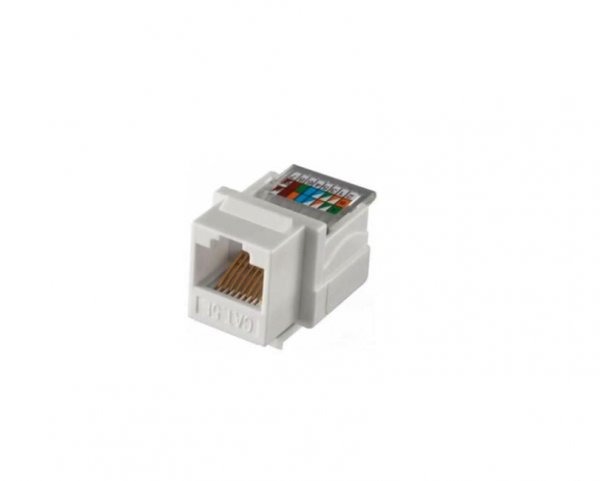 Модуль KeyStone RJ-45 UTP, кат.5е, безінструментний, SLIM Hager WL9002
