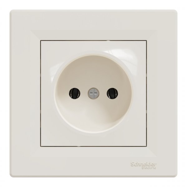 EPH3000123 Розетка без заземления крем Asfora Schneider Electric