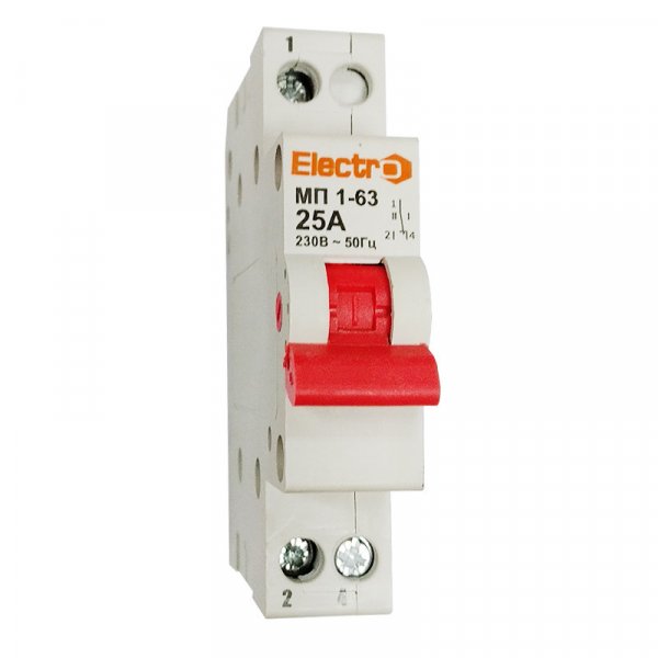 Переключатель нагрузки трехпозиционный МП1-63 1P 32A I-0-II 230B/400B Electro
