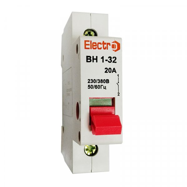 Вимикач навантаження ВН1-32, 230/380В, 1Р 32A 230B Electro