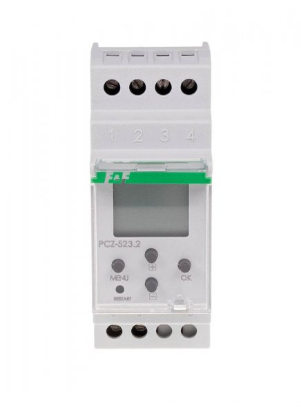 Програмоване Реле часу імпульсне PCZ-523.2 24÷264В AC/DC 16A (РЧ-523) F&F