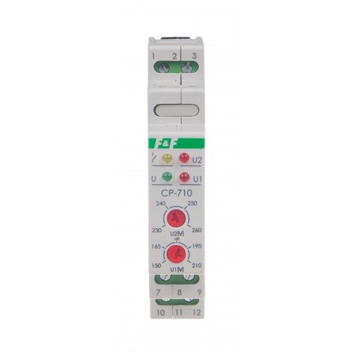 Реле напруги однофазні CP-710 50÷450В AC 16А 1S (ДПФ-3) F&F
