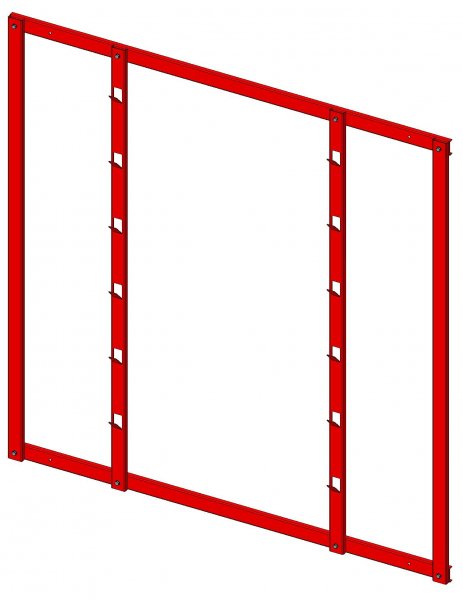 Щит металлический для первичных средств пожаротушения ЩмПСО (1250х1250)
