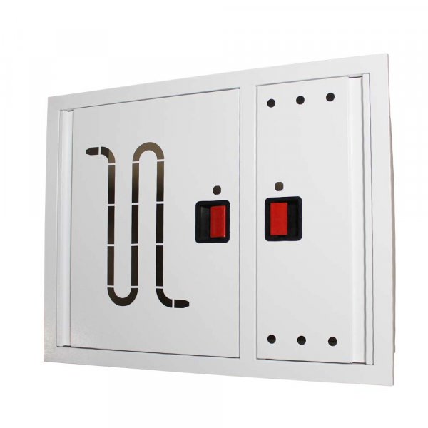 Шкаф пожарный для хранения пожарного рукава д.51,66,77мм ШП9070 В (белый, встроенный)