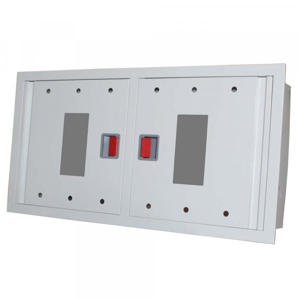 Шафа пожежна для збереження пожежного рукава д.51,66,77мм ШП 12060 В (біла, вбудована)