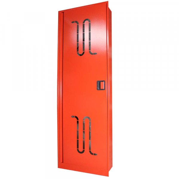 Шкаф пожарный для хранения пожарного рукава д.51,66,77мм ШП15060 НВ-С (красный, встроенный, со стенкой)
