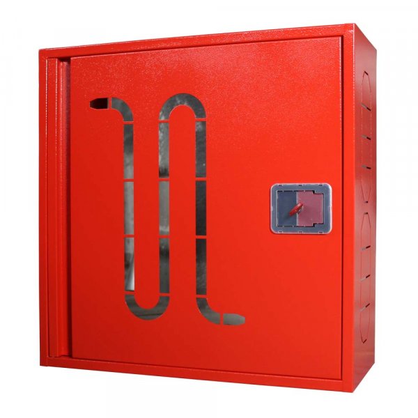 Шафа пожежна для збереження пожежного рукава д.51,66,77мм ШП 6060 У (червона) ручка з ключем