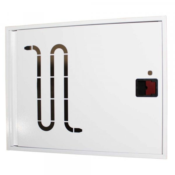 Шафа пожежна для збереження пожежного рукава д.51,66,77мм ШП 8060 У (біла) ручка з ключем