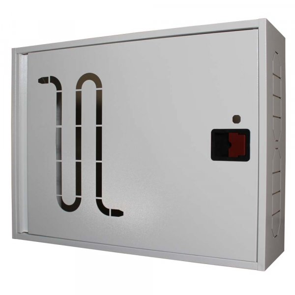 Шафа пожежна для збереження пожежного рукава д.51,66,77мм ШП 8060 У-С (біла) ручка з ключем