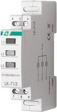 Контрольный индикатор LK-713 G 3х400/230 В+N зеленый LED F&F