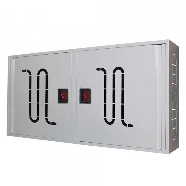 Шкаф пожарный для хранения пожарного рукава д.51,66,77мм ШП12060 У (белый) ручка с ключом