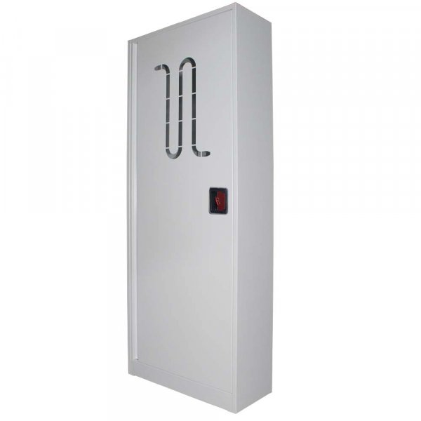 Шафа пожежна для збереження пожежного рукава д.51,66,77мм ШП15060Н-С (біла, без касети) ручка з ключем