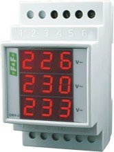 Цифровий індикатор напруги DMV-3 True RMS на рейку F&F