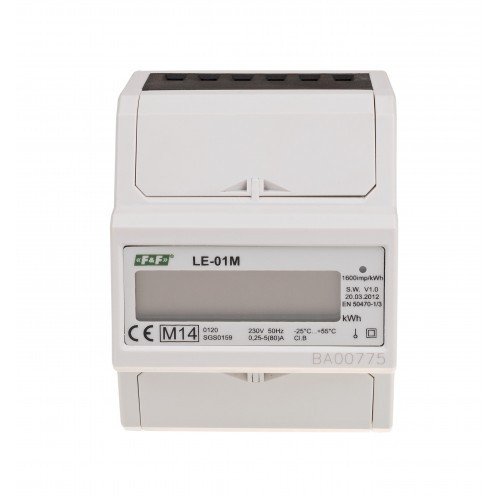 Счетчик электроэнергии однофазный LE-01M c MODBUS RTU F&F