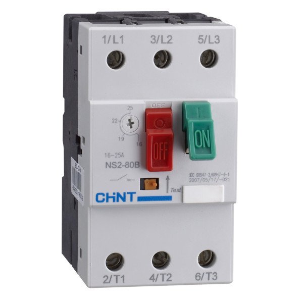 Автоматичний вимикач захисту двигуна NS2-80B 25A-40A  Chint 495087