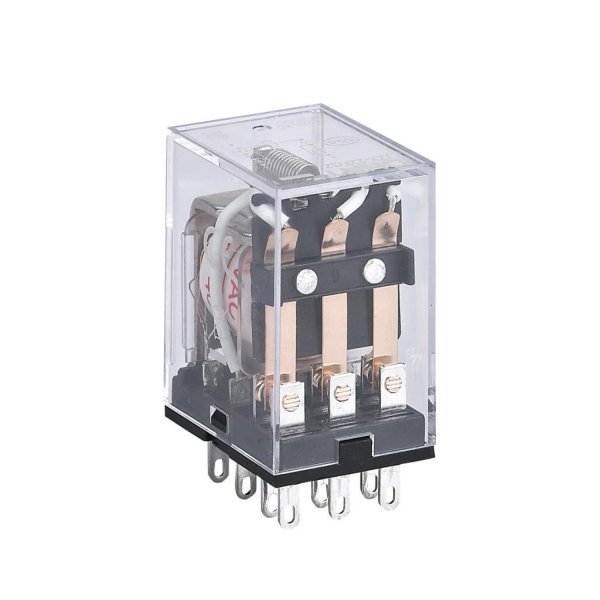 Реле проміжне JZX-22F(D)/3Z PLU AC24V з LED інд. 5A 3 групи кон-тів Chint 285197