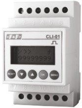 Лічильник імпульсів CLI-01 24÷264В AC/DC 8A на рейку F&F