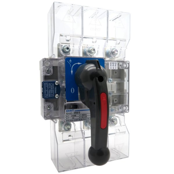 Выключатель-разъединитель NH40-250/3 стандартная рукоятка Chint 393264