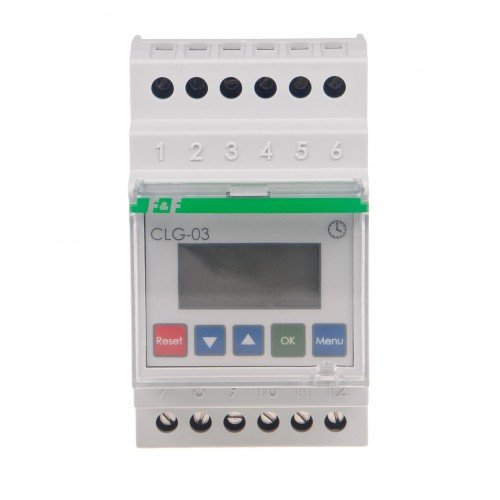 Лічильник часу роботи CLG-03 24÷264В AC/DC на рейку F&F