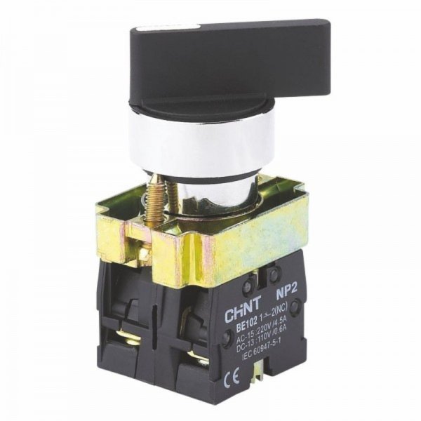 Переключатель NP2-BJ25 2 положения с фиксацией 1NO+1NC IP40 Chint 573995