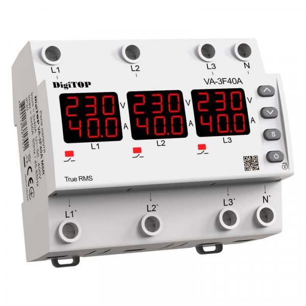 Реле напряжения/тока VA-3F40A M6R DigiTOP