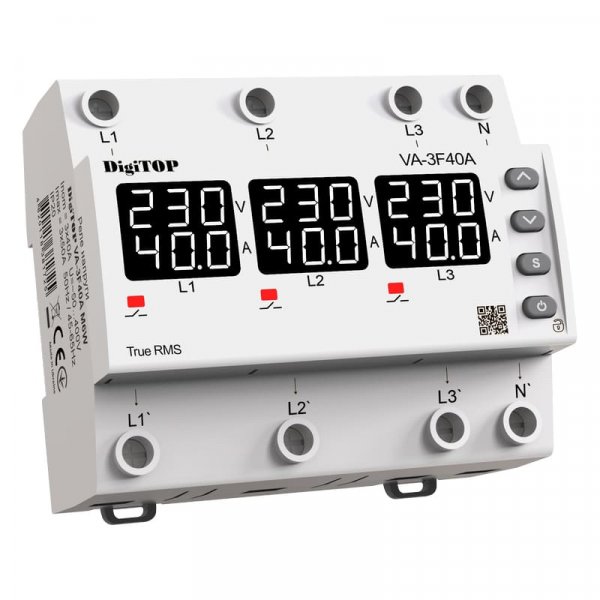 Реле напряжения/тока VA-3F40A M6W DigiTOP