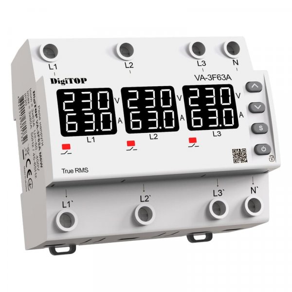 Реле напряжения/тока VA-3F63A M6W DigiTOP