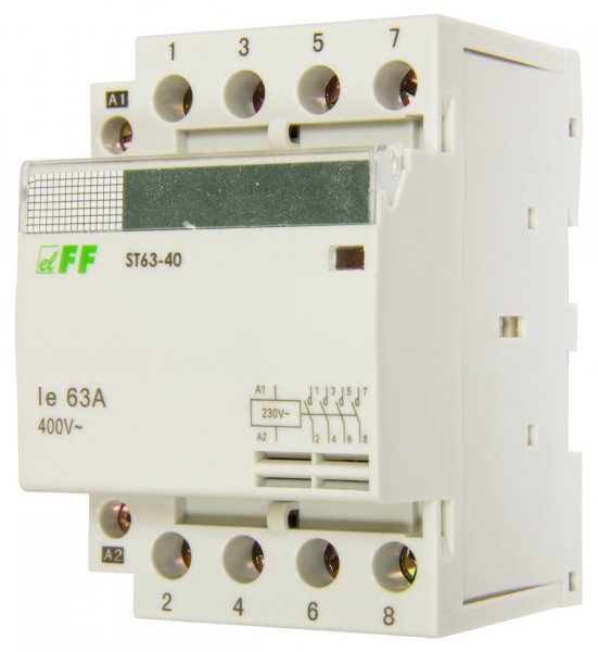 Контактор ST63-40-24V 63A 4NO 24кВт F&F
