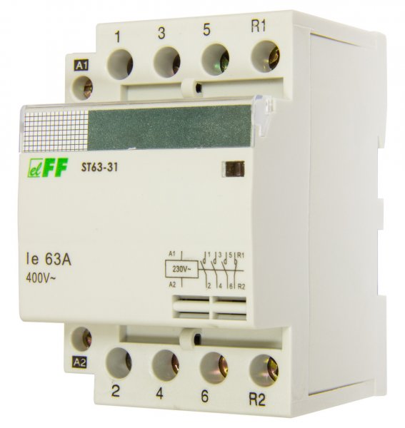 Контактор ST63-31 220B 63A 3NO+1NC 24кВт F&F